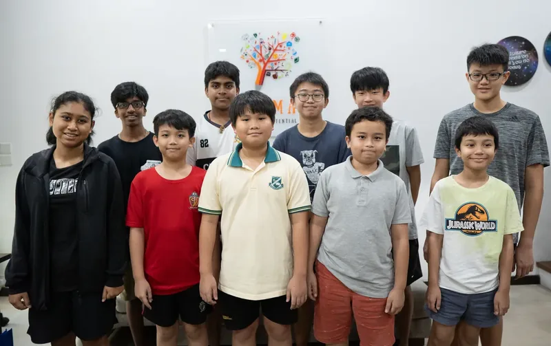 A group of primary and secondary students at Epic Smart Academy in Bangsar