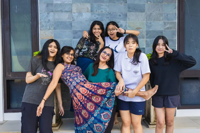 Lower secondary students with their teachers at Epic Smart Academy, Bangsar